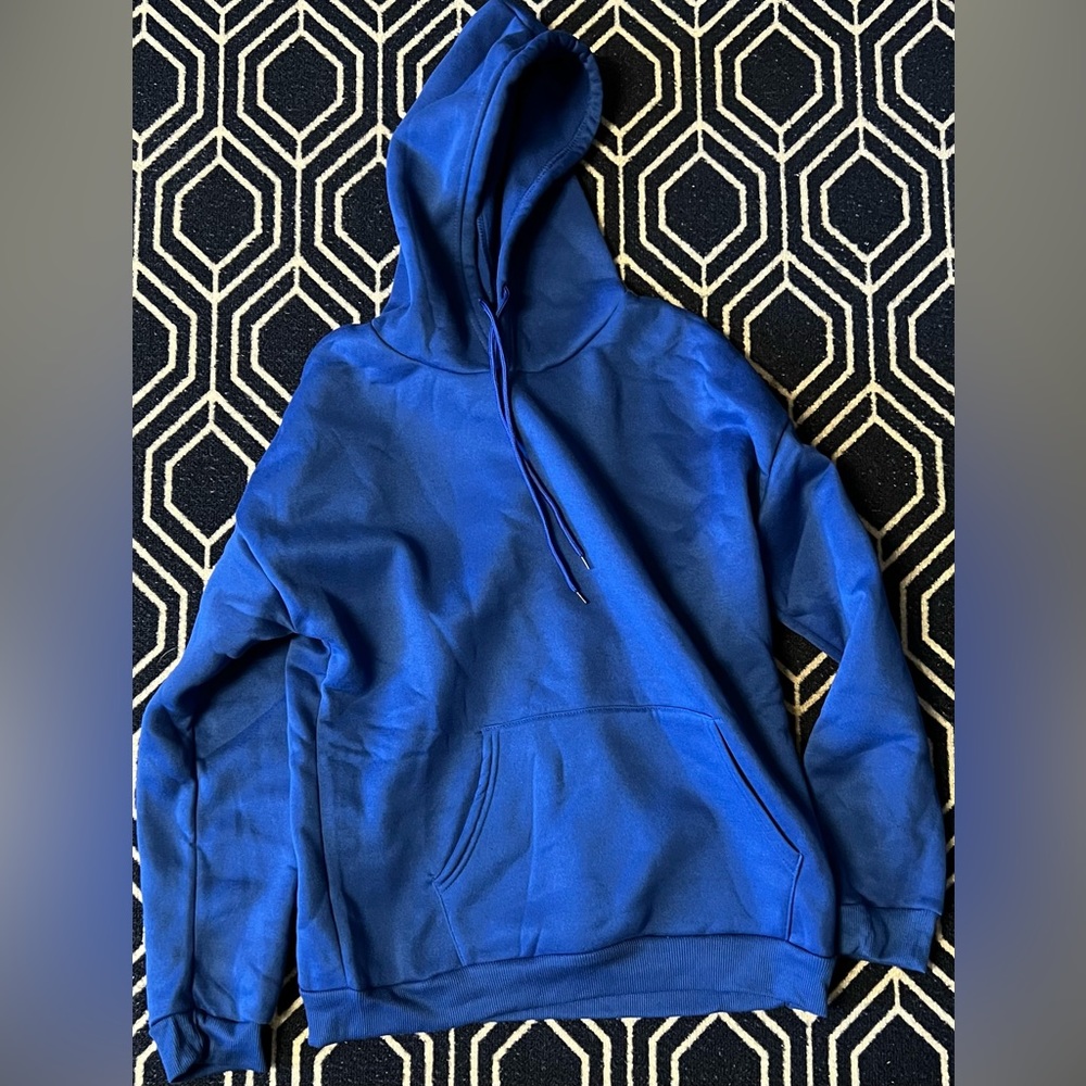 Blue pullover hoodie size medium